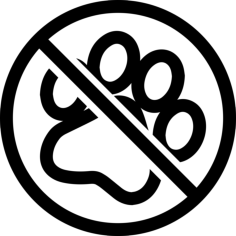 No Pets Allowed Symbol Tracing Svg Vector, Free Vectors File